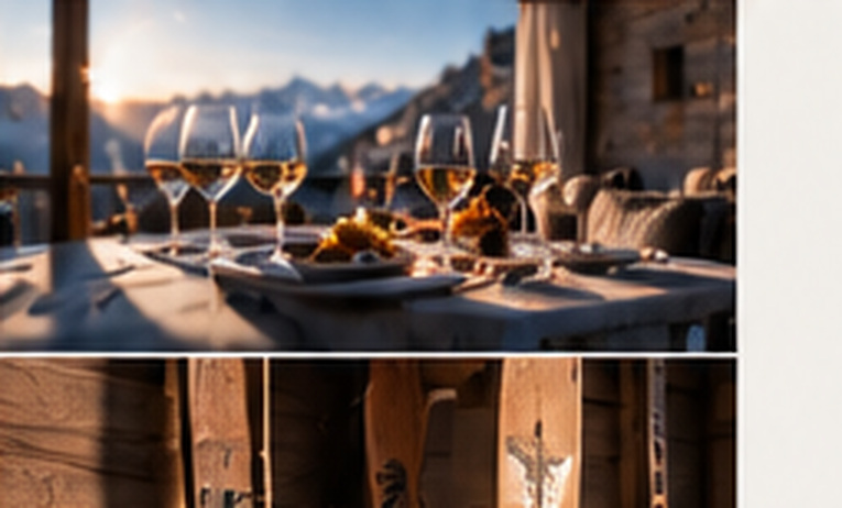 Glasses set on a terrace table
